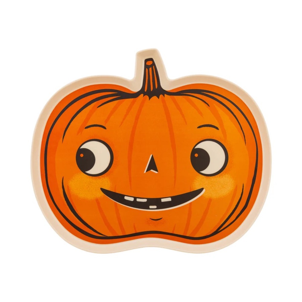 Last*** My Minds Eye Brand! Halloween Pumpkin Face Bamboo Platter! New Release!